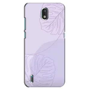 Чехол цветочный дизайн для Nokia 1.3 (Монстера фиолетовая)