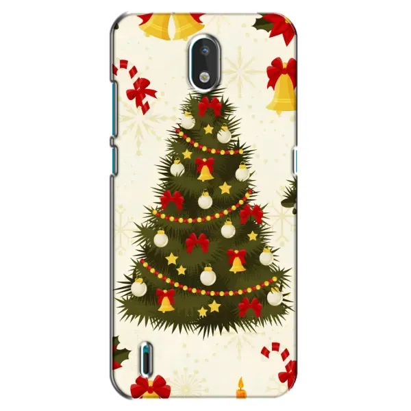 Чехол с рисунком «Новогодний принт» для Nokia 1.3