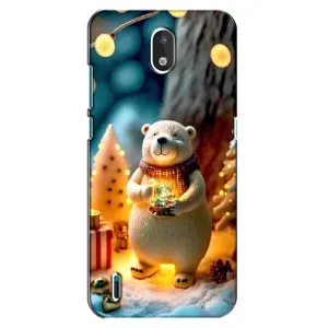 Чехлы на Новый Год Nokia 1.3 (Новогодний ведмеженок)