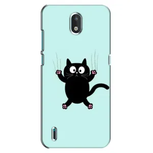 Силиконовый чехол с котиком для Nokia 1.3 (Падающий кот)