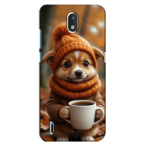 Чехол с рисунком «Собачка с кофе» для Nokia 1.3 Чехол с рисунком «Собачка с кофе» для Nokia 1.3