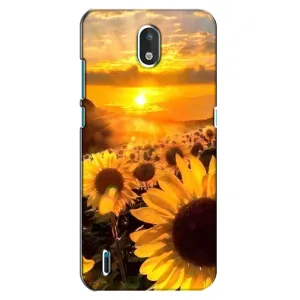 Чехол с Цветами для Nokia 1.3 (поле подсолнухов)