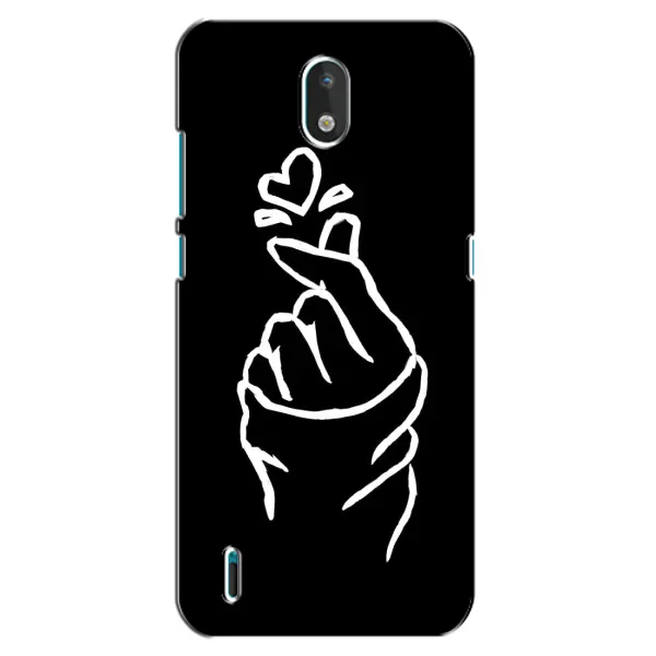 Чехол с рисунком «Сердце на черном» для Nokia 1.3 Чехол с рисунком «Сердце на черном» для Nokia 1.3