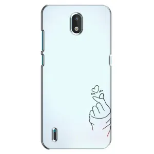 Чохол (Знак сердечка) для Nokia 1.3 (Сердечко на блакитному)