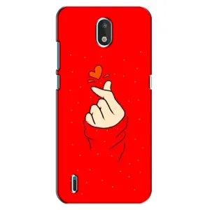 Чохол (Знак сердечка) для Nokia 1.3 (Сердечко на червоному)