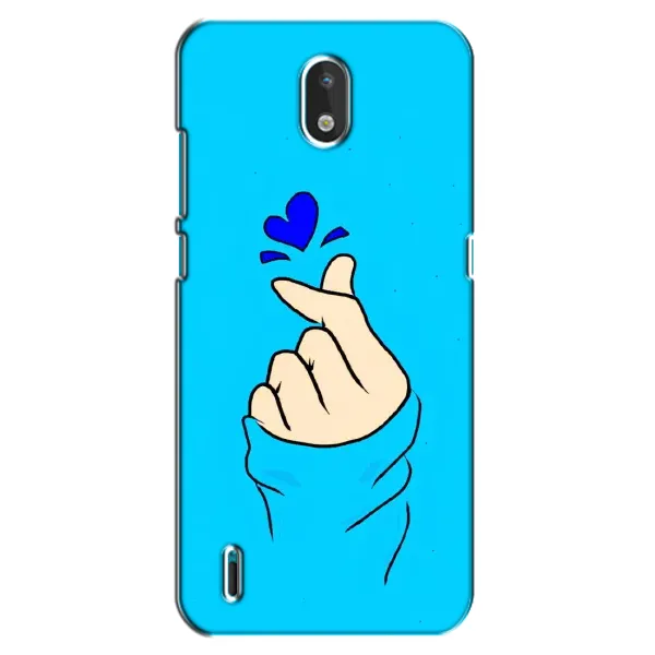 Чехол с рисунком «Сердце на синем» для Nokia 1.3 Чехол с рисунком «Сердце на синем» для Nokia 1.3