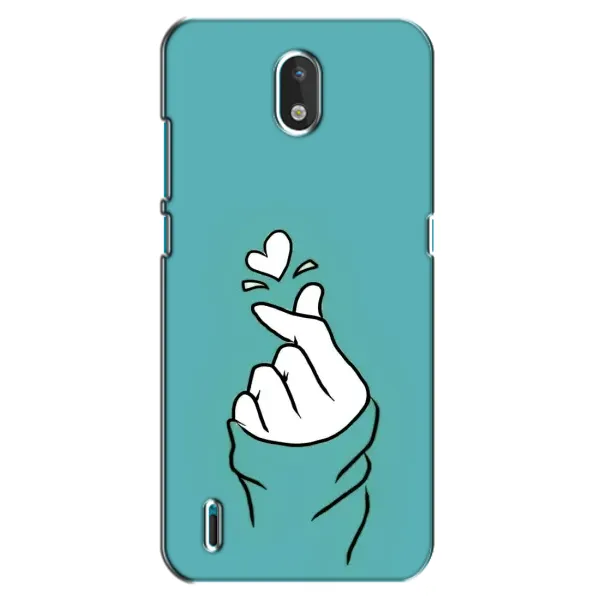 Чехол с рисунком «Сердечко на бирюзовом» для Nokia 1.3 Чехол с рисунком «Сердечко на бирюзовом» для Nokia 1.3