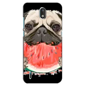 Чехол (ТПУ) Милые собачки для Nokia 1.3 (Смешной Мопс)