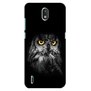 Чехлы с принтом СОВЫ для Nokia 1.3 (Сова на чёрном)