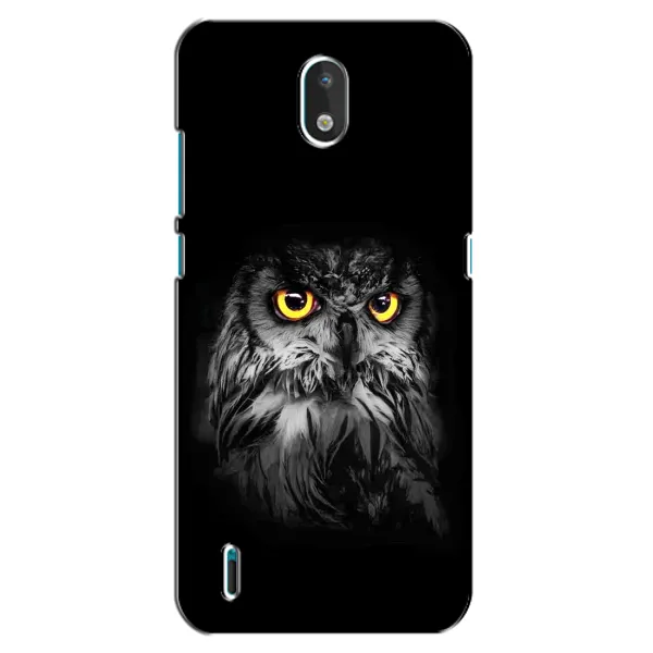 Чехол с рисунком «Сова на чёрном» для Nokia 1.3 Чехол с рисунком «Сова на чёрном» для Nokia 1.3