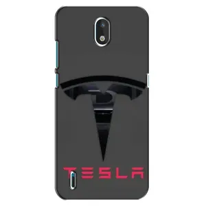 Силиконовый бампер с картинкой машины на Nokia 1.3 (Logo TESLA)