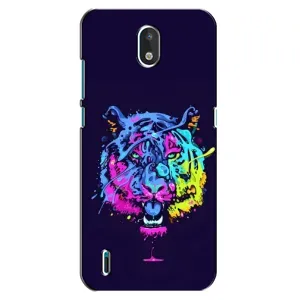 Силиконовый бампер с картинкой животных для Nokia 1.3 (Тигр-Арт)