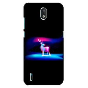 Силиконовый бампер с картинкой животных для Nokia 1.3 (Яркий олень)