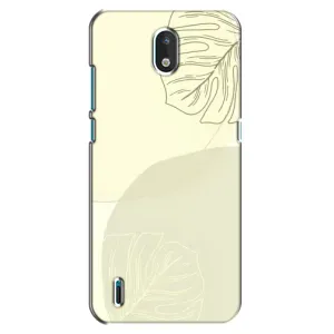 Чехол цветочный дизайн для Nokia 1.3 (Зелёный фон)