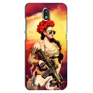 ЗСУ Чохли (TPU) для Nokia 1.3 (Жінка солдат)