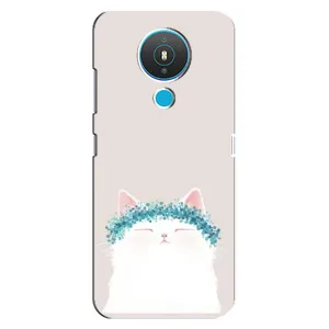 Чехол на тематику: Коты для Nokia 1.4 (Белый котик)