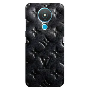 Текстурный Чехол Louis Vuitton для Нокиа 1.4 (Черный ЛВ)