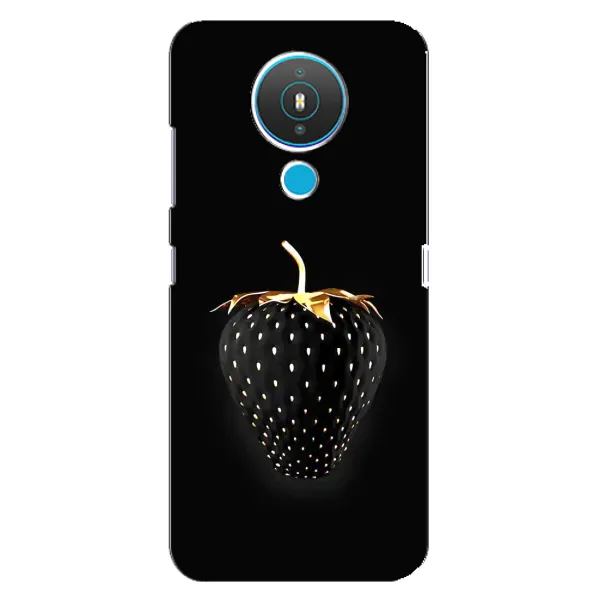 Чехол с рисунком «Чёрная клубника» для Nokia 1.4 Чехол с рисунком «Чёрная клубника» для Nokia 1.4