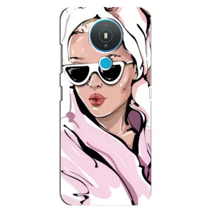 Чехол с картинкой Модные Девчонки Nokia 1.4 (Девушка в халате)