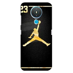 Силиконовый Чехол Nike Air Jordan на Нокиа 1.4 (Джордан 23)