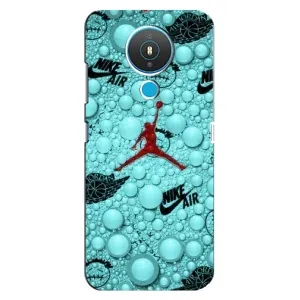 Силиконовый Чехол Nike Air Jordan на Нокиа 1.4 (Джордан Найк)