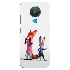 Силиконовый чехол с принтом Зоотрополіс для Nokia 1.4 (Джуди и Ник)
