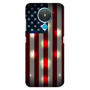 Чехол Флаг USA для Nokia 1.4 (Флаг США 2)