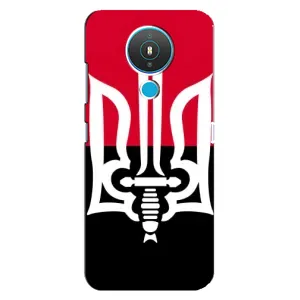 Чехлы УПА (Красно-Чёрный) на Nokia 1.4 (Герб Украины)