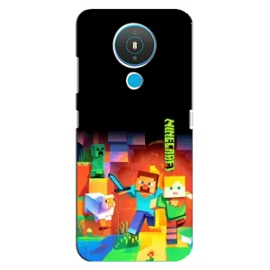 Чехлы для Nokia 1.4 (Персонажи Майн Крафт) (Герой Майнкрафт)