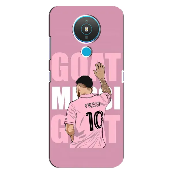 Чехол с рисунком «GOAT MESSI» для Nokia 1.4 Чехол с рисунком «GOAT MESSI» для Nokia 1.4
