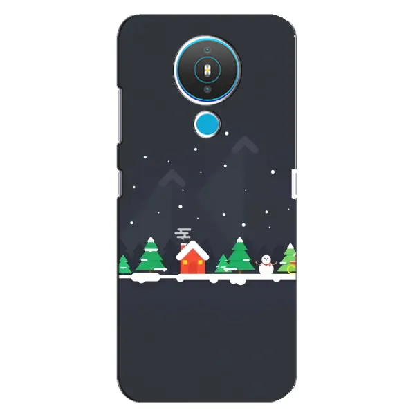 Чехол с рисунком «Город зимний» для Nokia 1.4