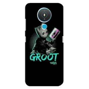 Чехол Супергерои Марвел на Нокиа 1.4 (Groot)