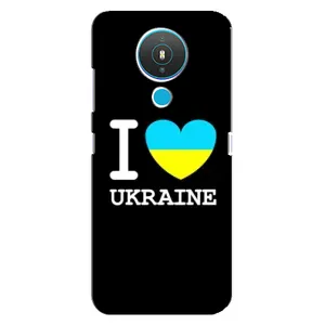 Чехол с Украинской символикой на Нокиа 1.4 (I Love Ukraine)