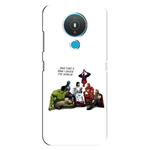 Чехлы для Nokia 1.4 (Для Христиан) (Иисус супергерой)