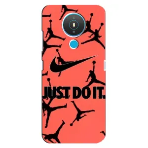 Силиконовый Чехол Nike Air Jordan на Нокиа 1.4 (Just Do It)
