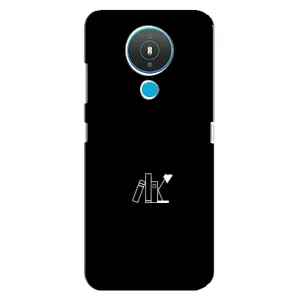 Чехол с картинками на черном фоне для Nokia 1.4 (Книжки)