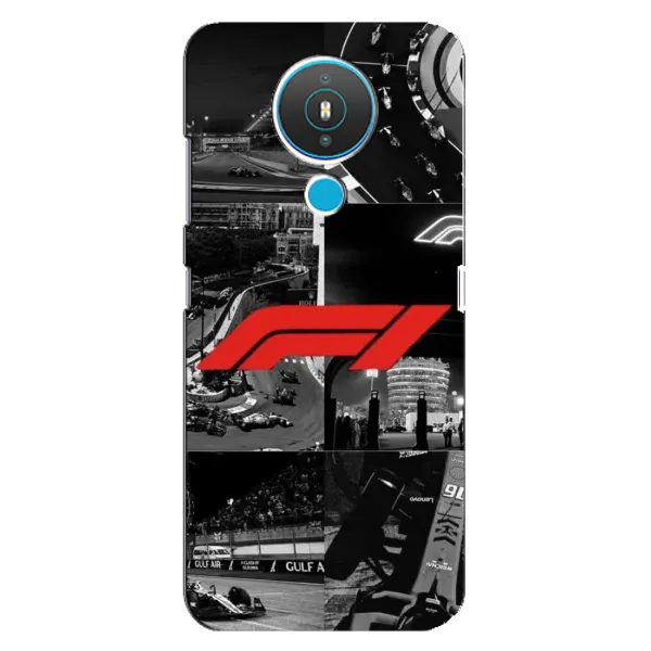 Чехол с рисунком «Коллаж Формула 1» для Nokia 1.4 Чехол с рисунком «Коллаж Формула 1» для Nokia 1.4