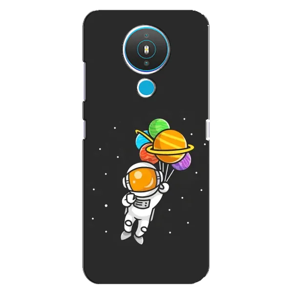 Чехол с рисунком «Космонавт с шариками» для Nokia 1.4 Чехол с рисунком «Космонавт с шариками» для Nokia 1.4