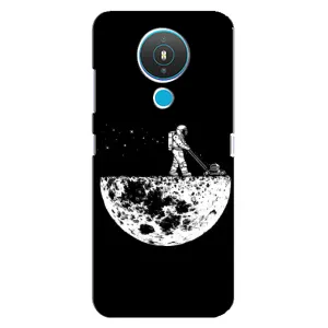 Силиконовый Чехол с принтом "Космонавты" на Nokia 1.4 (Космонавт)