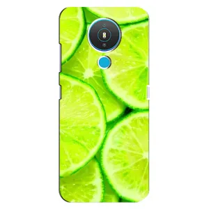 Чехол с изображением вкусной еды для Nokia 1.4 (Лайм)