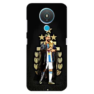 Чехлы Лео Месси Аргентина для Nokia 1.4 (Месси король)