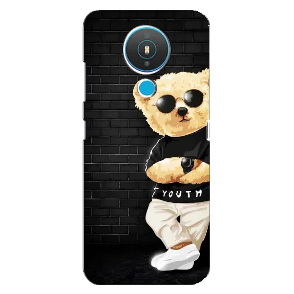 Чехол с рисунком «Мишка в очках» для Nokia 1.4 Чехол с рисунком «Мишка в очках» для Nokia 1.4