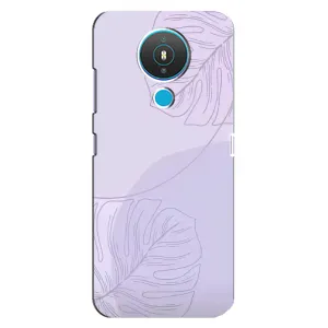 Чехол цветочный дизайн для Nokia 1.4 (Монстера фиолетовая)