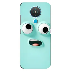 Силиконовые Чехлы (смешные стикеры) для Nokia 1.4 (Забавное мятное лицо)