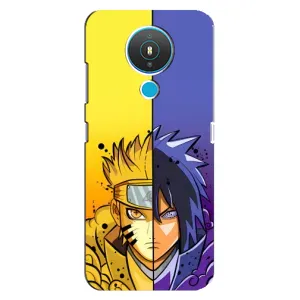 Купить Чехлы на телефон с принтом Anime для Nokia 1.4 (Naruto Vs Sasuke)