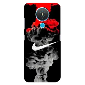 Силиконовый Чехол на Nokia 1.4 с картинкой Nike (Nike дым)