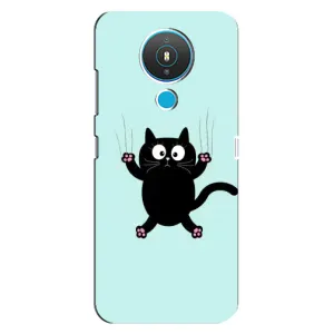 Силиконовый чехол с котиком для Nokia 1.4 (Падающий кот)