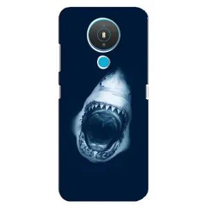 Силиконовый бампер с картинкой животных для Nokia 1.4 (Пасть Акулы)