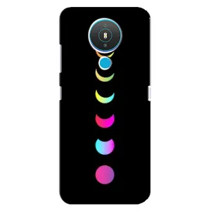 Чехол (ТПУ) с планетами на Nokia 1.4 (Полнолуние)