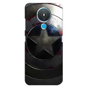 Чехол с Щитом Капитана Америки на Nokia 1.4 (Ретро Щит Капитана)